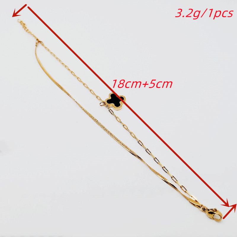 Lucky Four-Leaf Clover Bracelet - Stylish European & American Fashion Accessory for Women