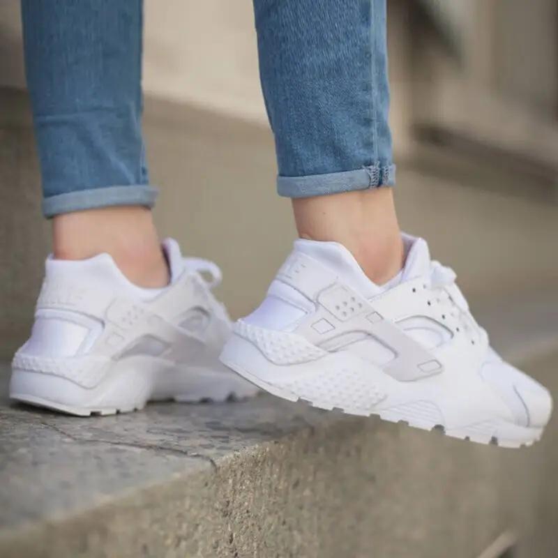 (GS) Nike Huarache Run 'White Pure Platinum' Kids' 654275-110