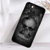 Crow Raven Dark Skull Case For iPhone 14 16 15 Pro Max 11 12 13 Mini 7 8 Plus X XR XS MAX Soft Shockproof Cover