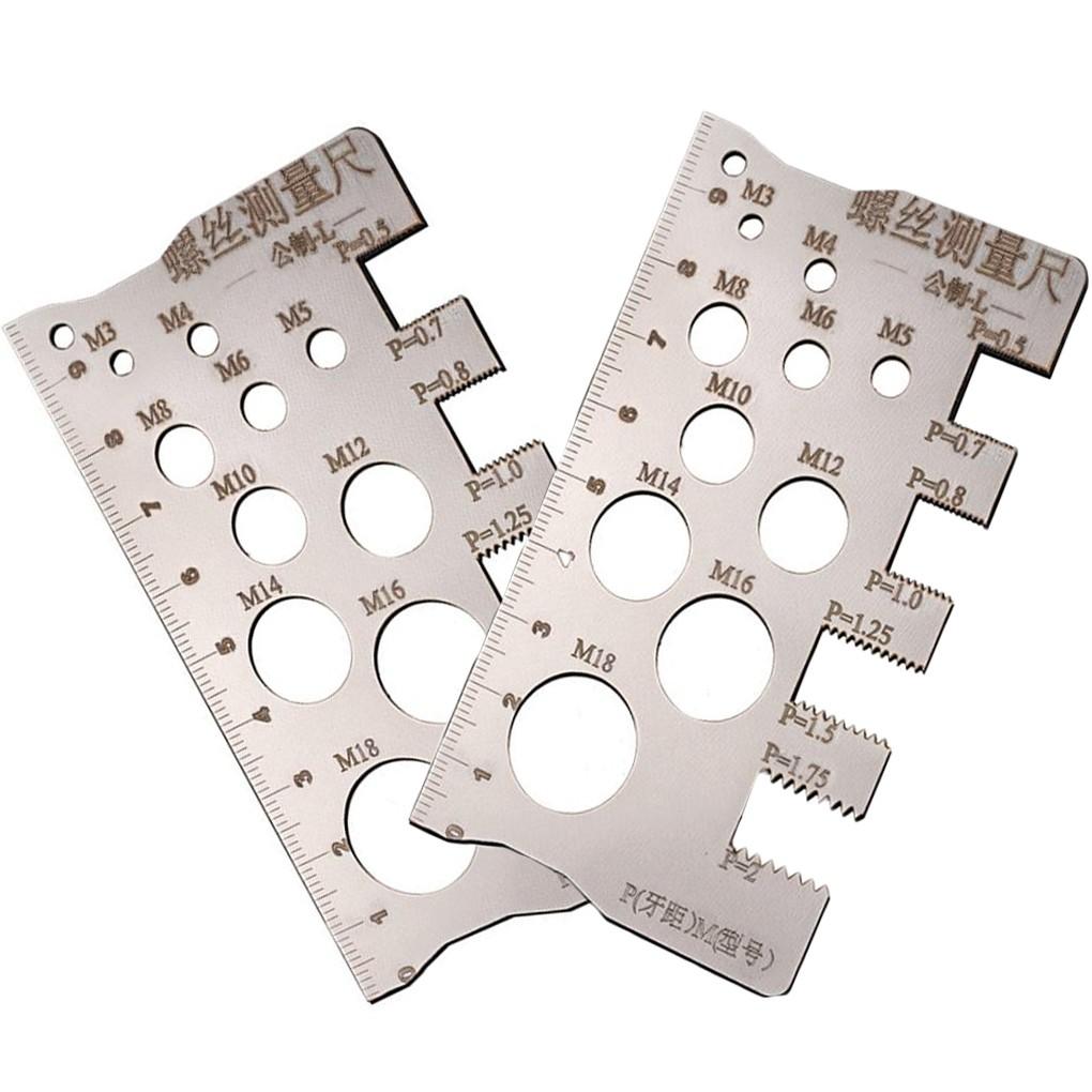 Pitch Measuring Tool Screw Thread Gauge Compact Lightweight Design