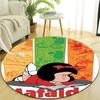 1pc Mafalda1 Design Printed Area Round Carpet for Bedroom Living Room Home Decor Rugs Mat Non Slip Mat Rug for Bedside