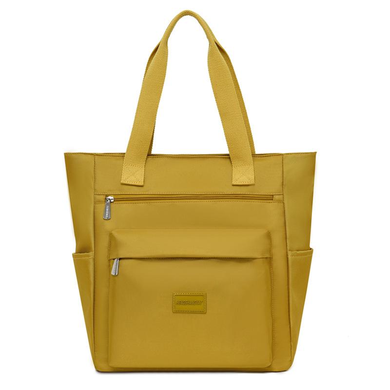 Женская сумка через плечо большой вместимости, сумка-тоут, водоотталкивающая нейлоновая сумка