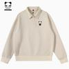 Hello Hipanda Panda Textured Jacquard and Velvet Pullover Hoodie