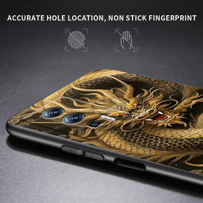 True Dragons For Xiaomi Redmi 9A 9C 9AT 10C 9 9T 10 12C 13C 8 12 K60 A1 K50 K40 5G Black Funda Phone Case