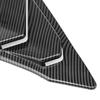 For Honda Civic 11th Gen Sedan 2025 Car Rear Louver Window Side Shutter Cover Trim Sticker Vent Scoop ABS Carbon Fiber Black