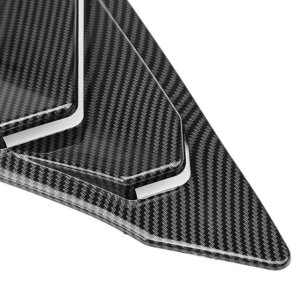 For Honda Civic 11th Gen Sedan 2025 Car Rear Louver Window Side Shutter Cover Trim Sticker Vent Scoop ABS Carbon Fiber Black
