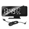 Digital Projection Alarm Clock Large LED Screen Alarm Clock Radio Loud Dual Alarm Clock for Heavy