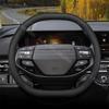 For KIA Sportage K4 2025 2026 Double D-shape Car Steering Wheel Cover Ultra Thin Leather Steering Protector Non-slip Accessories