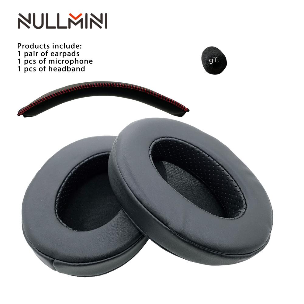 Сменные амбушюры NullMini для наушников HyperX Cloud 1/2, Alpha, Silver, Core, Revolver, оголовье, амбушюры