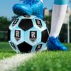 Port Adelaide Soccer Ball Size 5 Colorful Machine Stitched PVC Competition Ready Durable High-Bounce