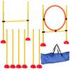 Agility Set Dogs 3 Piece Fillable Agility Equipment For Dog Training Hurdle Set With Slalom Poles