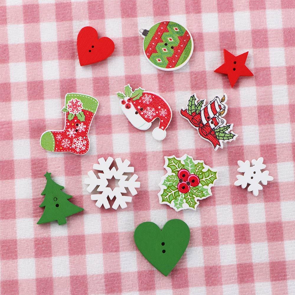 for Kid's Clothing Handmade Sewing Button Christmas Decoration Craft Buttons Colored Buttons