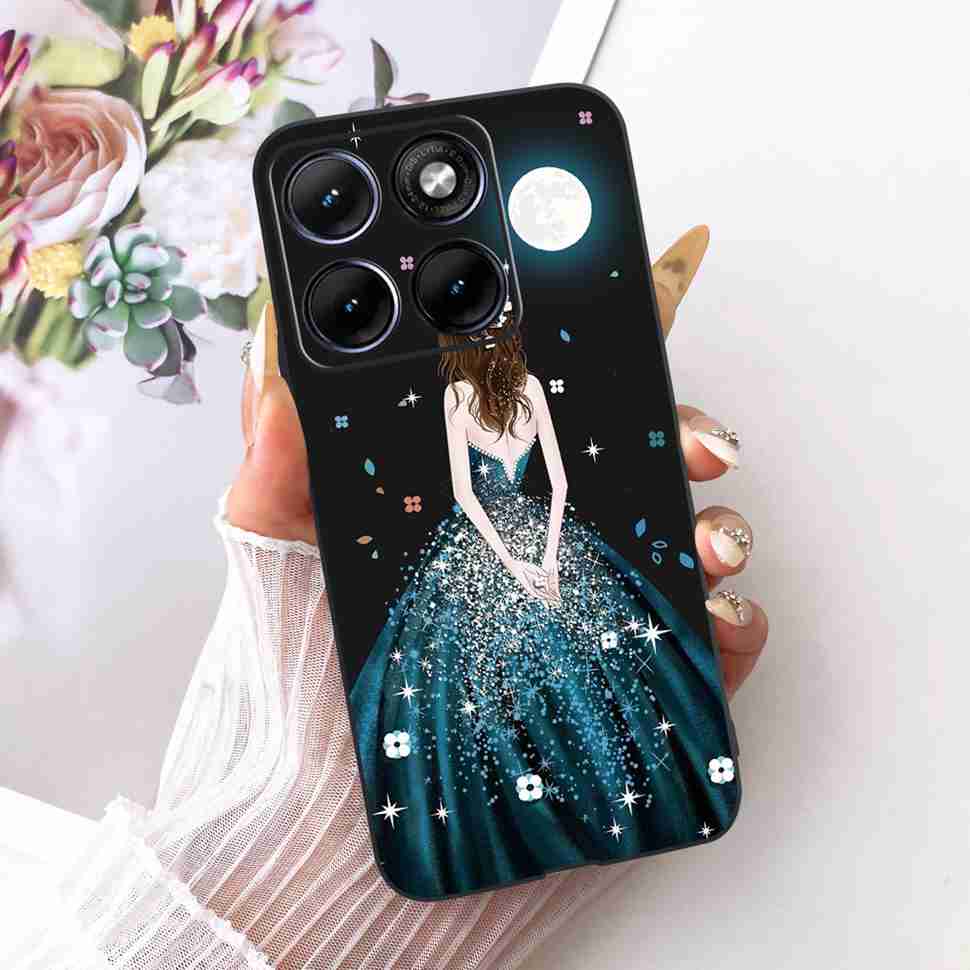 Чехол для Motorola Edge 70 Fusion 5G Мультяшный Кот Панда ТПУ Черный Чехол для XT2605-1 XT2605-2 XT2605-4 Мягкий Силиконовый Чехол для Телефона