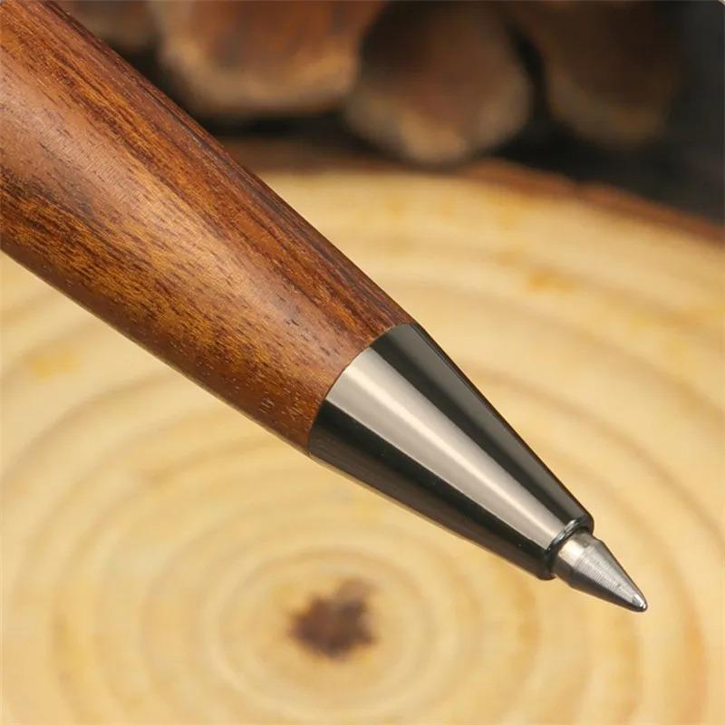 Luxury Quality Wooden Metal Ballpoint Pen Medium Nib Use Business Office School Office Stationery