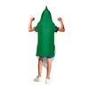 Green Pea Costume Cosplay Outfit for Adults Kids, Cotton Blend Party Stage Performance Prop, Funny Vegetable Dress-Up Suit