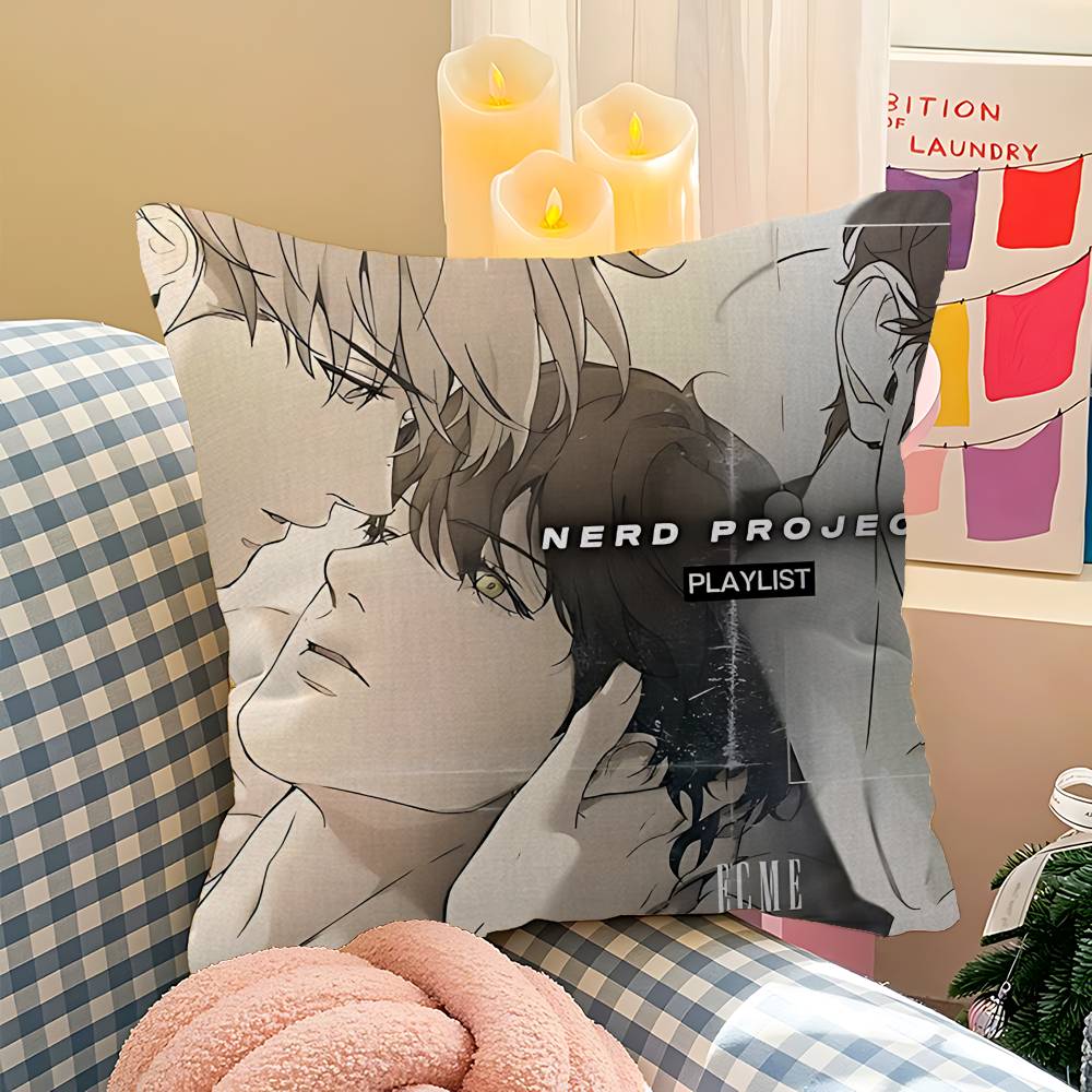 Подушка с принтом из аниме Nerd Project Bl Дюймы Сельский Декор Домашние Декоративные Подушки Для Дивана