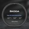 Подходит для автомобиля Skoda дышащая оплетка на руль Citigo Fabia Kamiq Kodiaq VIRS Superb аксессуары для руля