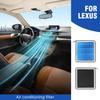 1 шт. Для Lexus ES350 GS350 GS450H NX200T NX300 NX300H RX350 RX450H Автомобильный воздушный фильтр кондиционера Запасной комплект Автоаксессуары