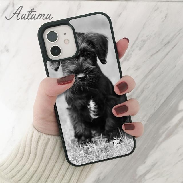 Чехол для телефона «Милые собаки шнауцер» для iPhone 11 12 13 14 Pro Max mini XR XS SE 2020 5 7 8 Plus Samsung Galaxy S21 S22