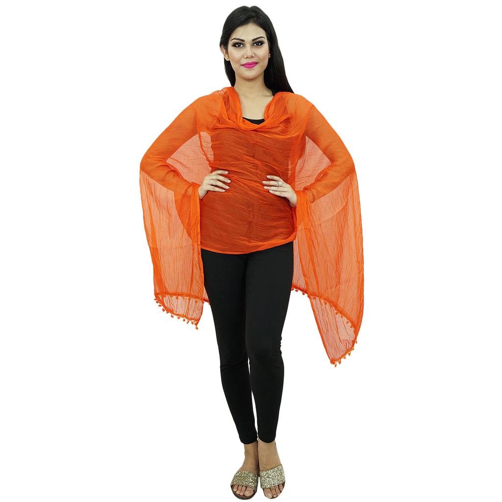 Длинные палантины из шифоновой смеси Dupatta, женские индийские шарфы с запахом, Chunni Indian