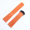 22mm Breathable Silicone Watchband for TAG Heuer F1 CAZ201 WAZ2113 CAZ1010 Watch Strap Soft Rubber Bracelet and Folding Buckle