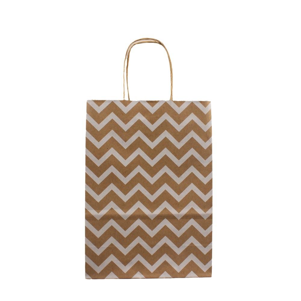 Большой подарочный пакет на Рождество в горошек - Портативный крафт-бумажный