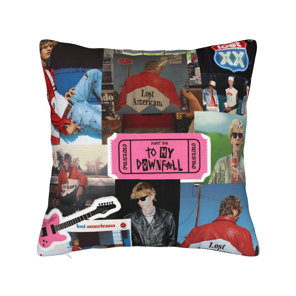 Наволочка MGK Полиэстер Чехол для подушки Декоративный Чехол для декоративной подушки Machine Gun Kelly Домашний Прямая поставка 4040см