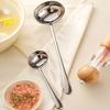 Ложка из нержавеющей стали Большая половник для супа для хот-пота Совок для лапши рамен Длинная ручка Столовая ложка Кухонная утварь