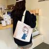 2025 New Canvas Bag Women's Shoulder Bag Shopping Bag Large Capacity Student Tutoring Bag Canvas Bag