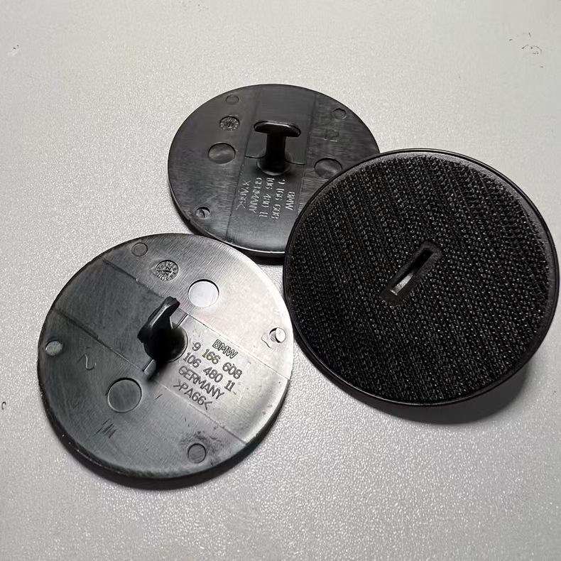 BMW X12345678 Velvet Rubber Floor Mats with Hook and Loop Fastener Clips.