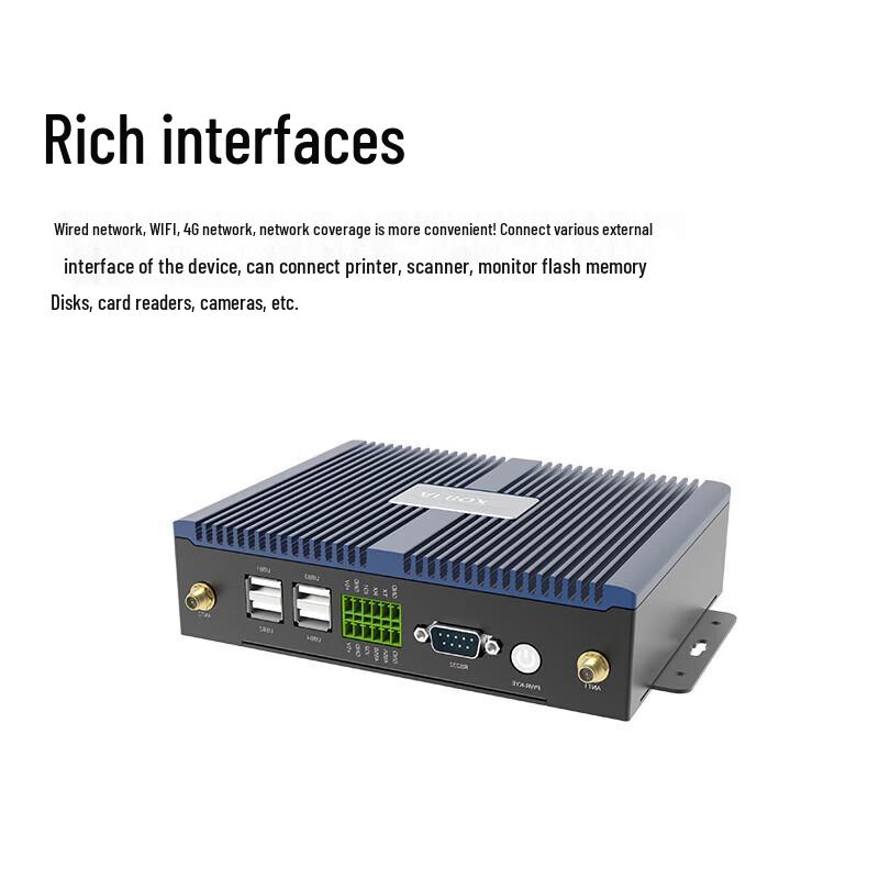 SMTON Edge Computing Industrial Host with 8-Channel Video CN plug (adapter included)