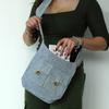 Two Pocket Bags Denim Natural Tones Medium