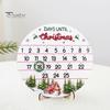 Рождественский венок Адвент Деревянный календарь 2024 Дней до Рождества Дверная приветственная табличка Обратный отсчет Украшение Настенный подвесной номер Дата Знак