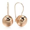 Rose Gold Ball Pendant Fashion Drop Earrings For Women