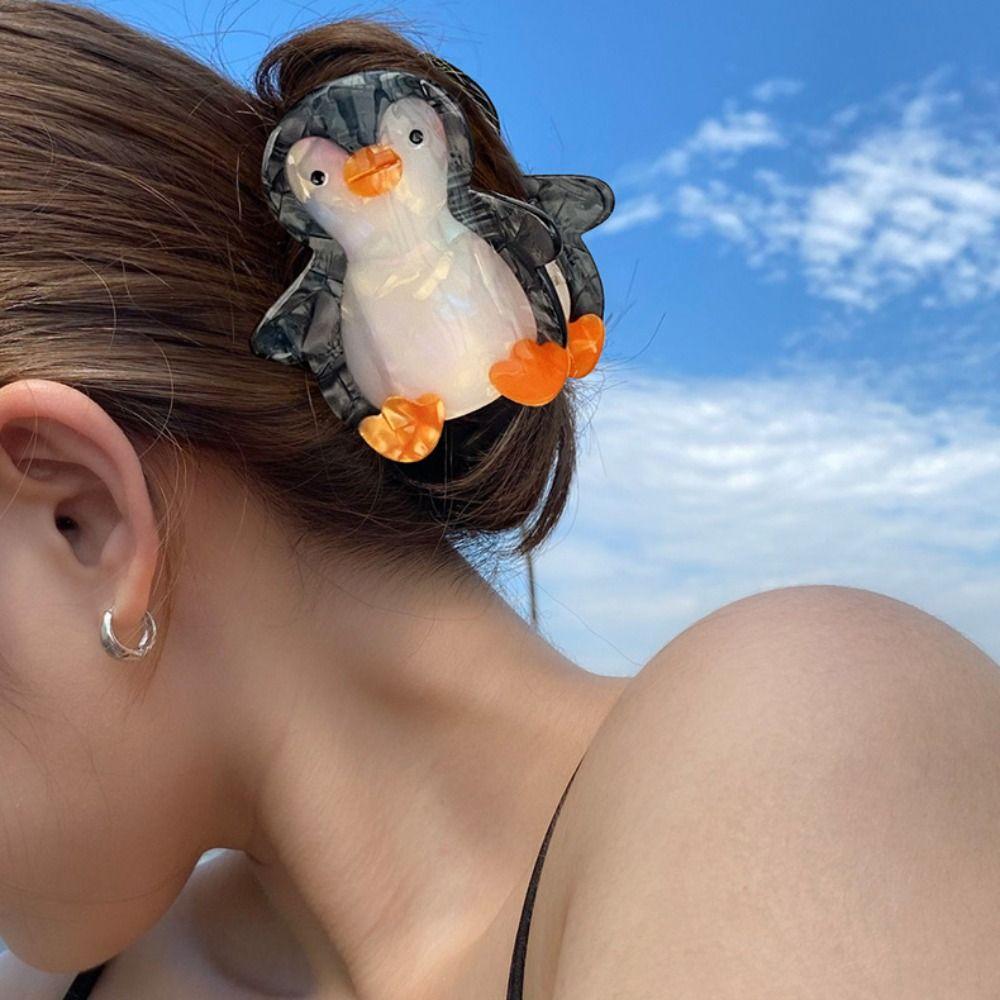 Geometry Seal Acetate Hair Clip Lovely Creative Hair Claw Ocean Animal Shark Clip Travel