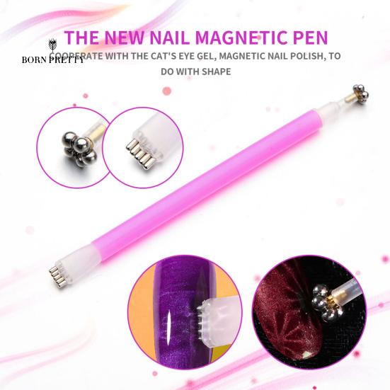 Nail Art Double Nails Ornaments Head Cat Eye Magnetic Pen DIY 3D Polish UV Gel