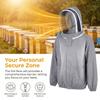 Ventilated Beekeeping Protective Veil Jacket Polyester Cotton Protective Veil Suit  Beekeeping