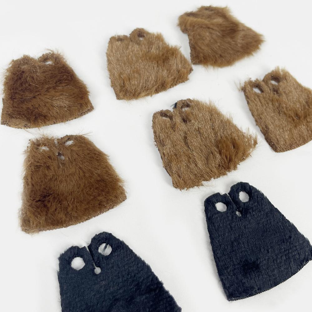 Building Block Figurine Splicing Small Particles Plush Cloak Fur Coat Cloak Robe Spare Parts