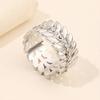 Scarf Button Clip, Leaf Design Alloy Scarf Clip, Triple-Ring Multi-Functional Clasp with Adjustable Non-Slip Grip, for Silk/Wool Scarves, Shirt