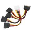 2 шт. Кабель питания жесткого диска 4-контактный IDE 15-контактный SATA Male на 2 Female распределительный кабель-адаптер