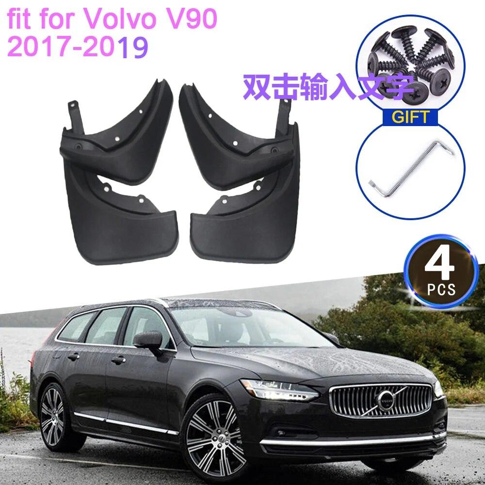 4x for Volvo V90 2017 2018 Mudflaps Mudguards Splash Guards Mud Front Rear Wheels Auto Fender Flare Accessories Car Stying