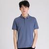 New Summer Style Solid Color Men's Lapel Work Clothes Short-sleeved Korean Style Large Size Golf Men's Polo Shirt