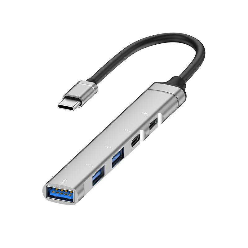 5-в-1 USB 3.0 хаб с Type-C для мобильных телефонов: Подключите мышь, клавиатуру, флешку, OTG