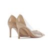 Fashion Women's Pointed Toe Patent Leather Solid Color High Heels Stiletto Transparent Sexy Crystal Shoes Pumps Women's Exquisite Shoes