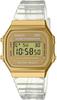 CASIO цифровые часы Vintage Series Kids Gold Clear Band Overseas модель [Casio] A168XESG-9A мужские женские [Товар]