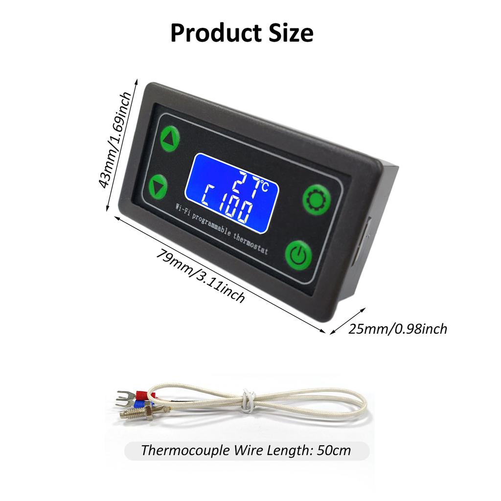 ZFX-WT01 WIFI Remote High Temperature Digital Thermostat K-type Thermocouple High Temperature