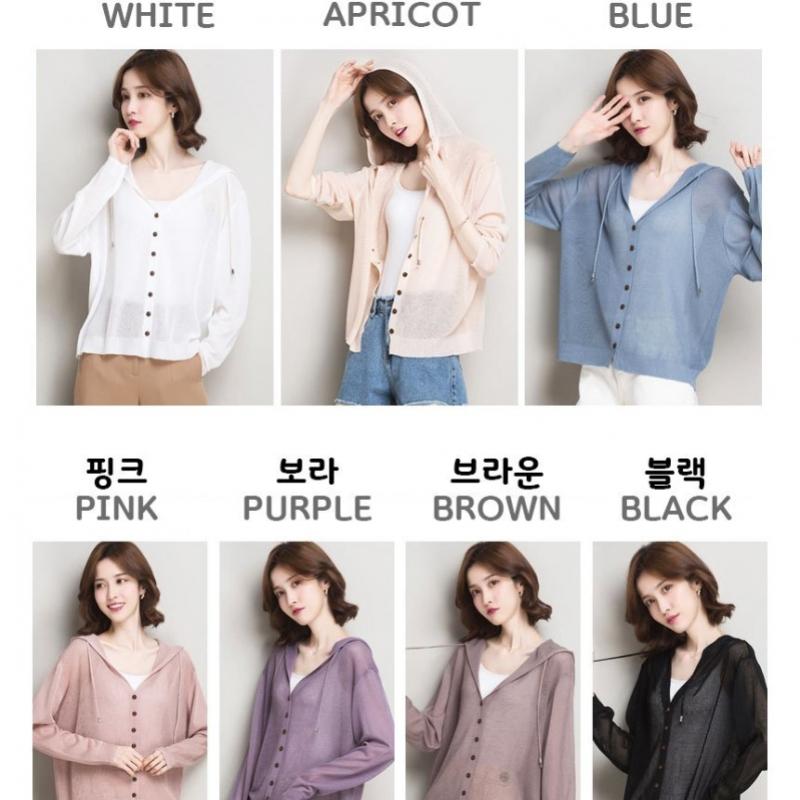 Shop Women S Summer Sheer Hooded Beach Cardigan Won Wcd Wc69288