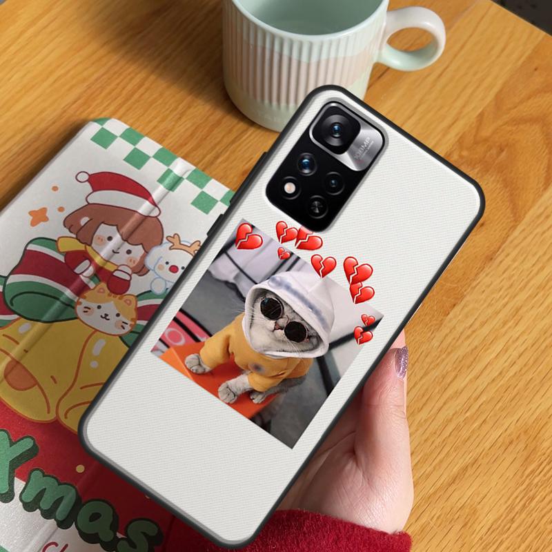 Cute Cat Animals Kitten Case For Xiaomi Redmi Note 13 Pro 14 12 11 10 15 Pro Plus Redmi 15 C 13 10C 12C 13C 14C Cover