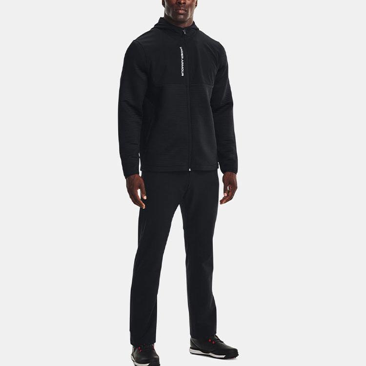 Under Armour Storm Daytona Full Zip Golf Повседневная куртка Мужская Верхняя одежда Черный 1366279-001