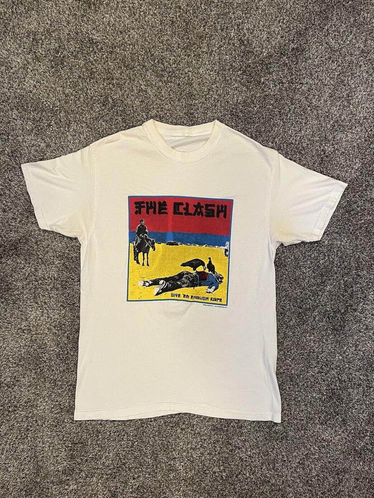 Коллекция футболок The Clash Tour Band S-5XL Белая футболка Унисекс футболка